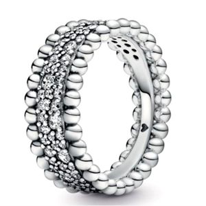 Pandora Pave Beaded Ring